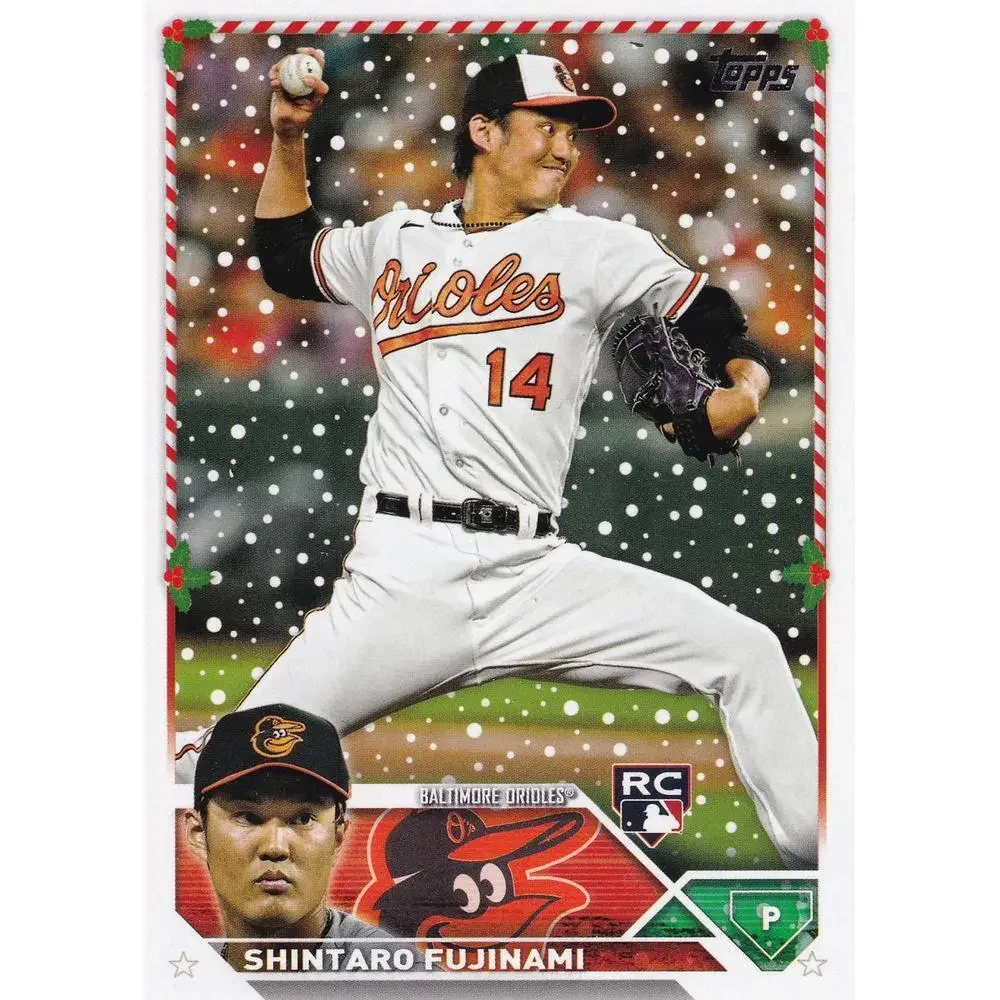 2023 Topps Holiday Shintaro Fujinami RC H41 Baltimore Orioles